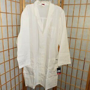 NEW! DICKIES WHITE LONG LAB COAT EVERYDAY SCRUBS 83403-UNISEX ADULT SIZE XL